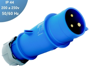 ENCHUFE 32A 2P+T 250V AZUL 6H IP44 MENNEKES