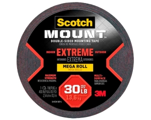 CINTA DE DOBLE CONTACTO EXTREMA  3M 1" X 10.1M