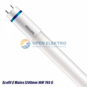 TUBO FLOURESCENTE LED T8 16W 6500K 220-240V G13 1200MM ECOFIT E MAINS PHILIPS