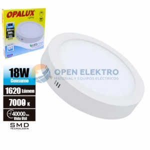 PANEL LED CIRCULAR 18W LUZ FRÍA OP-R1814 OPALUX