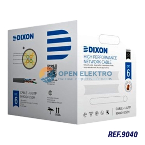 CABLE UTP DIXON CAT6 9040 LSZH BLANCO CAJA 305 MTS