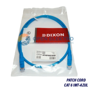 PATCH CORD DIXON CAT.6 LSZH 1MTS AZUL