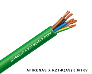 CABLE AFIRENAS-X RZ1-K 0,6/1KV 5G2.5MM2 VERDE