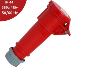 TOMACORRIENTE AÉREO 32A 3P+T 415V ROJO 6H IP44 MENNEKES