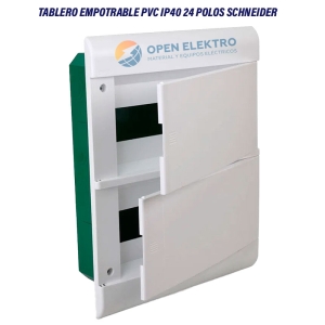 TABLERO EMPOTRABLE PVC IP40 24 POLOS SCHNEIDER
