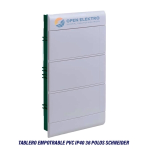 TABLERO EMPOTRABLE PVC IP40 36 POLOS SCHNEIDER
