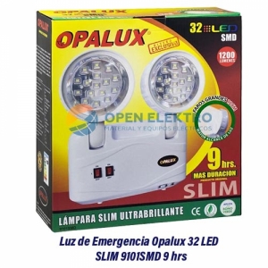 LUZ DE EMERGENCIA 32 LED 9 HRS OPALUX 9101SMD