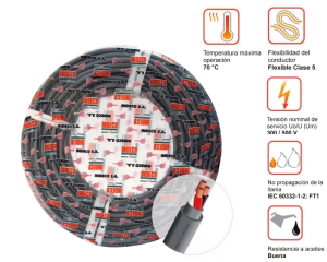 CABLE VULCANIZADO 2X12 AWG X 100M