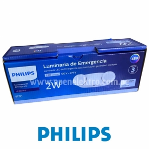 LUMINARIA DE EMERGENCIA LEDR1W5 2W 110-220V 50/60HZ PHILIPS