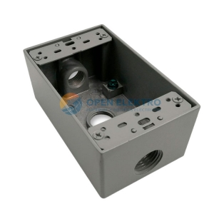 CAJA RECTANGULAR CONDUIT TIPO RAWELT 4X2 1&QUOT; 3 SALIDAS