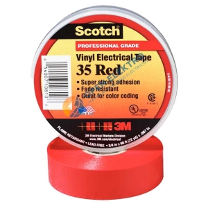 CINTA AISLANTE SCOTCH 35 ROJO 3/4&QUOT; X 20 MTS