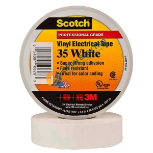 CINTA AISLANTE SCOTCH 35 BLANCO 3/4" X 20 MTS