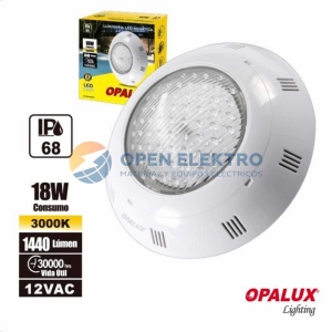 LUMINARIA LED ACUÁTICA OPALUX 18W 3000K 12VAC