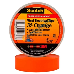 CINTA AISLANTE SCOTCH 35 NARANJA 3/4&QUOT; X 20 MTS